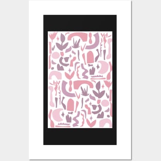 Vintage Aesthetic Minimalist Matisse Danish Pastel Abstract Phone Case in Pink Posters and Art